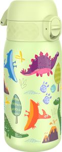ION8 | Trinkflasche Dino - 400 ml - Mintgrün - Edelstahl - Sicher und langlebig - Für Schule und Ausflüge