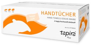 Tapira Handtuchpapier Plus 203 x 320 mm W-Falz hochweiß 2-lagig 20 x 150 Blatt