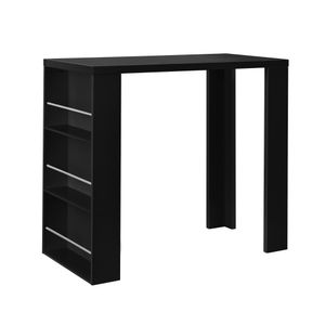 [en.casa]® Bartheke schwarz Bartresen Bartisch Stehtisch Theke Tresen Bar Hausbar