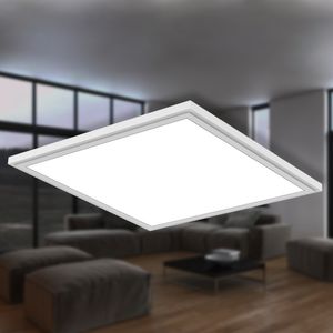 LED Panel BRILONER LEUCHTEN SIMPLE, 22 W, 2400 lm, IP20, weiß, Kunststoff-Metall, 44,5 x 44,5 x 4,8 cm