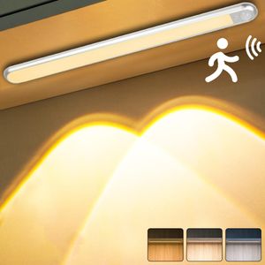40CM Unterbauleuchten Küche, 3 Lichtfarbe Led Küchenlicht mit Bewegungssensor, Schranklicht mit Wiederaufladbare Akku Für Schrank Treppe Unterschrank