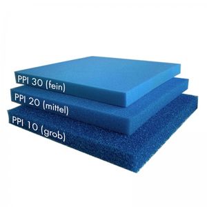 Pondlife Filterschaum blau 100 x 100 x 5cm : Pondlife Filterschaum blau 100 x 100 x 5cm ppi30 fein