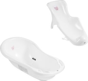 Hylat Baby Baby Badewanne Set mit Badewannensitz - für Neugeborene und Babys - stabil und bequem
