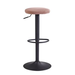 Wohnling Barová stolička Velvet Pink Stolička bez opěradla 58 - 79 cm WL6.197