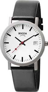 Boccia 3622-01 Herren-Armbanduhr, Titan-Gehäuse, Leder-Armband Boccia 3622-01 Herren-Armbanduhr, Titan-Gehäuse, Leder-Armband