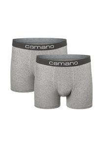 Camano Boxershorts Comfort mit nachhaltigerer Baumwolle (BCI) 2er Pack light grey melange 2XL
