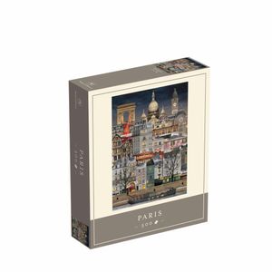 Martin Schwartz Puzzle Paris Christmas, Städtepuzzle Frankreich, 33 x 47 cm, 500 Teile, MS0615