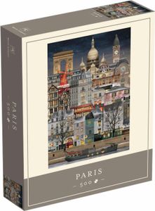 Martin Schwartz Puzzle Paris Christmas, Städtepuzzle Frankreich, 33 x 47 cm, 500 Teile, MS0615