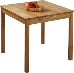 Krok Wood Esstisch Tomas aus Massivholz in Eiche 75x75x75 cm