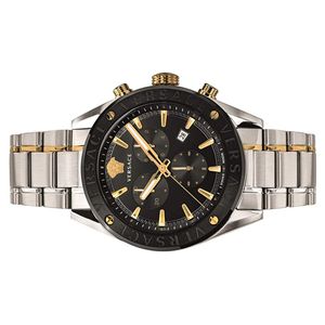Versace Herren Quarz Armband-Uhr aus Edelstahl mit Edelstahl Band - V-CHRONO - VEHB00619