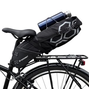 WOZINSKY Fahrradtasche Fahrrad Sattel Tasche Reisetasche Wasserdicht Satteltasche 12 L