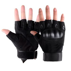 M Handschuhe Halbfinger Taktische Fingerlose Handschuhe für Motorrad, Fahrrad, Bergsteigen, Wandern, Jagdhandschuhe Schwarz
