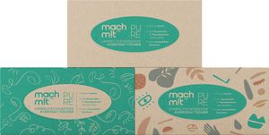 mach m!t PURE Everyday Tücher in der Box - 4-lagig 100 Blatt – frei von Bleichmitteln - extrem weich & nachhaltig -  Germany - recycelbar