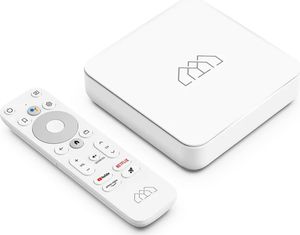 Homatics Box R Android TV Mediaplayer (4K UHD, HDR, 5GHz WiFi, Bluetooth, Sprachfernbedienung, Weiß)