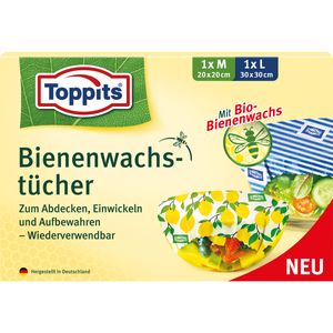 Toppits Bienenwachstuecher 2er