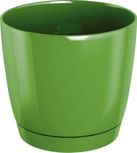 kvetináč 21cm Coubi Round P DUOP210-370U olivový plastový PROSPERPLAST
