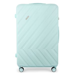 Solier Hartschalen Reisekoffer, Rollkoffer mit Zahlenschloss, Extra Groß Reisetrolley ABS XXL