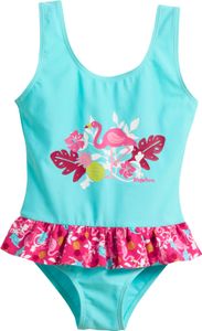 Playshoes -  UV-Badeanzug für Mädchen -Flamingo - Türkis/Pink, 98/104