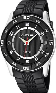 Calypso Armbanduhr Herren Analoguhr schwarz 10ATM Leuchtzeiger K6062/4