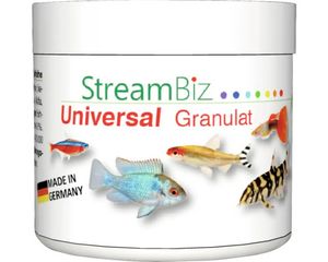StreamBiz Universal Granulat - Alleinfutter für Zierfische 80 g