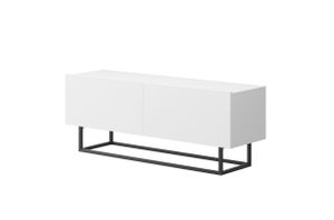 TV-Schrank ENJOY Industrial Loft - Weiß - 120 cm - kleine TV-Kommode