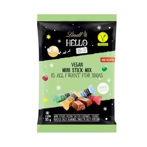 Lindt Hello Mini Stick Kakaoerzeugnisse mit Hirsesirup vegan 85g