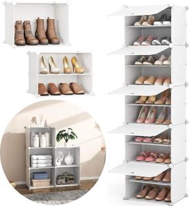 Szafka na Buty Obuwie Modułowa Szafa Regał Półki Organizer 10 Poziomów