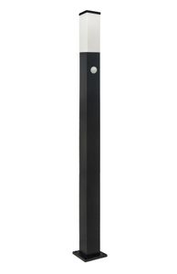 Sockelleuchte TULIS 100 SENSOR mit Bewegungsmelder, E27 schwarz IP44 Garden Line EDO777390 EDO