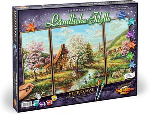 Noris Spiele Malen nach Zahlen - Ländliche Idylle (Triptychon); 609260664
