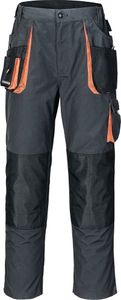 Herrenhose Gr.58 dunkelgrau/schwarz/orange TERRATREND