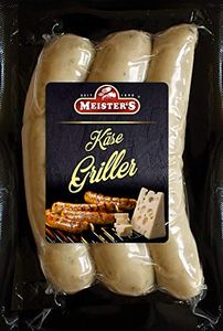Käsegriller | Gourmet Bratwurst mit Käse Emmentaler | Bautzner Wurst zum Grillen und Braten | 300g