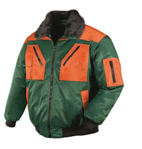 Arbeitskleidung teXXor OSLO grün/orange 4in1 Pilotenjacke 3XL