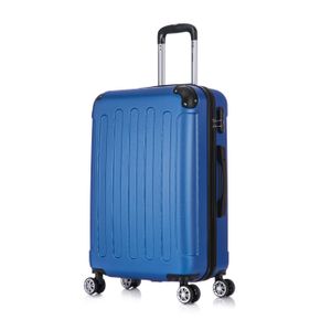 Flexot® F-2045 Koffer Reisekoffer Hartschale Hardcase Doppeltragegriff mit Zahlenschloss Gr. L Farbe Perl-Blau