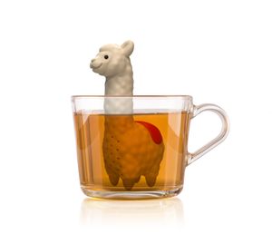 Winkee - Cute Animal Teesieb Lama | Tee Ei für losen Tee | Tea Infuser lustig | Teesieb für Tasse | Gewürzsieb Silikon