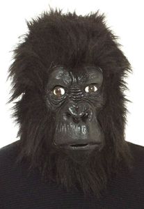 O40331.00 schwarz Affe Affen Gorilla Uberziehmaske Maske Einheitsgröße