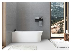 Some | Badewanne - Eckbadewanne - Emma - 170x75 cm - Hochglanzweiß - Platzsparend - mit Siphon und Klick-Klack Some | Badewanne - Eckbadewanne - Emma - 170x75 cm - Hochglanzweiß - Platzsparend - mit Siphon und Klick-Klack