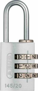 ABUS 466-28 Kombi Hängeschloss 145/20 Color Metal B/DFNLI, silber