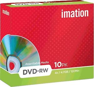 Imation DVD-RW 4x 4.7GB (10), DVD-RW, Schmuckkasten