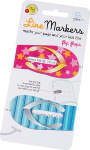 Line Markers FlipFlops - Magnetische Lesezeichen