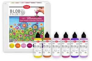 ViVA DECOR Blob Paint Farbset "Blumenwiese" 6-teilig