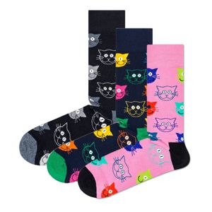 Happy Socks 3er Pack Uni Socken - Geschenkbox, Classics, gemischte Farben Mixed Cat 41-46