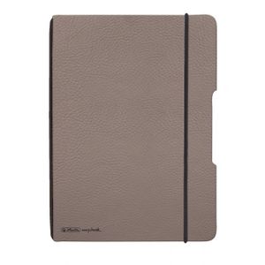 Zošit Herlitz my.book Flex A5 40 listov štvorčekový sivohnedá koženka