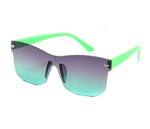 Kinder Sonnenbrillen Jungs Mädchen 10-15 Jahre UV-Schutz 400, Flexibel sportlich stylisch & modern, leichtes Material, Modell wählen:K-162 Rahmenlose Sonnenbrille-grün
