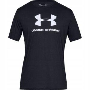 Under Armour Sportstyle Logo Tee 1329590-001, Mężczyźni, t-shirt, Czarny, Rozmiar: S EU