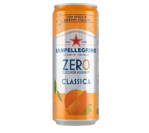 48x San Pellegrino Aranciata Zero dosen ohne Zucker 33cl Limonade orange ohne Zucker