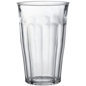 Duralex Picardie Tumbler, Trinkglas, 500ml, Glas gehärtet, transparent, 6 Stück