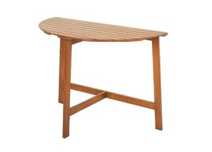 Tisch Klapptisch Holztisch Balkontisch Gartentisch Eukalyptus halbrund