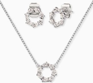 Engelsrufer Set ERMT-LILLUNA2-ZI Halskette Silber und Ohrstecker, mit Zirkonia