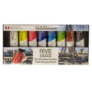 Sennelier Rive Gauche feine Ölfarbe - Kartonset 8 Tuben x 40ml - N130313.1
