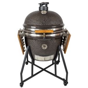 Grizzly GE100 Barbecue & Grill Kamado Grill/Grill Wagen Holzkohle + Brennholz Schwarz, Braun